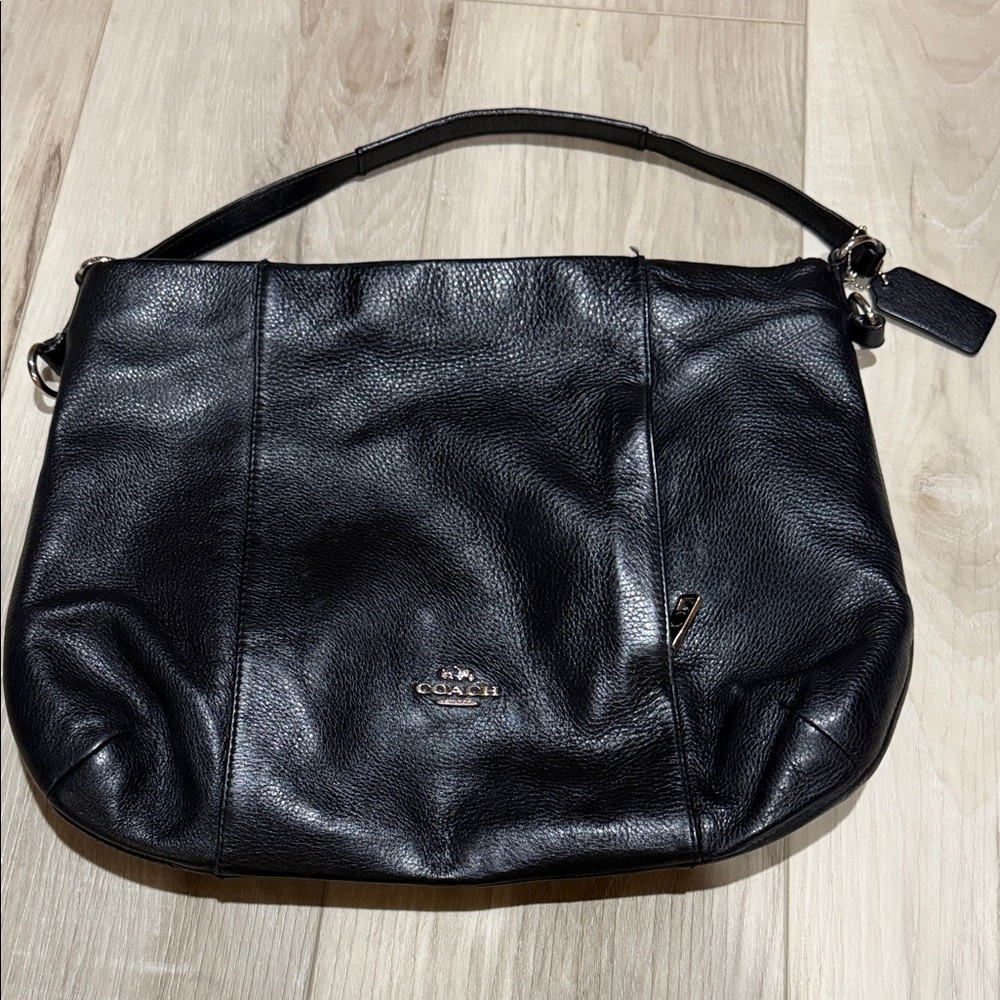 Coach Black Leather Shoulder Bag